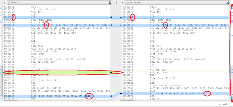 在發布程序集時，是否有快速比較物料清單BOM表以找出差異的方法？ 在發布程序集時，是否有快速比較物料清單BOM表以找出差異的方法？ 